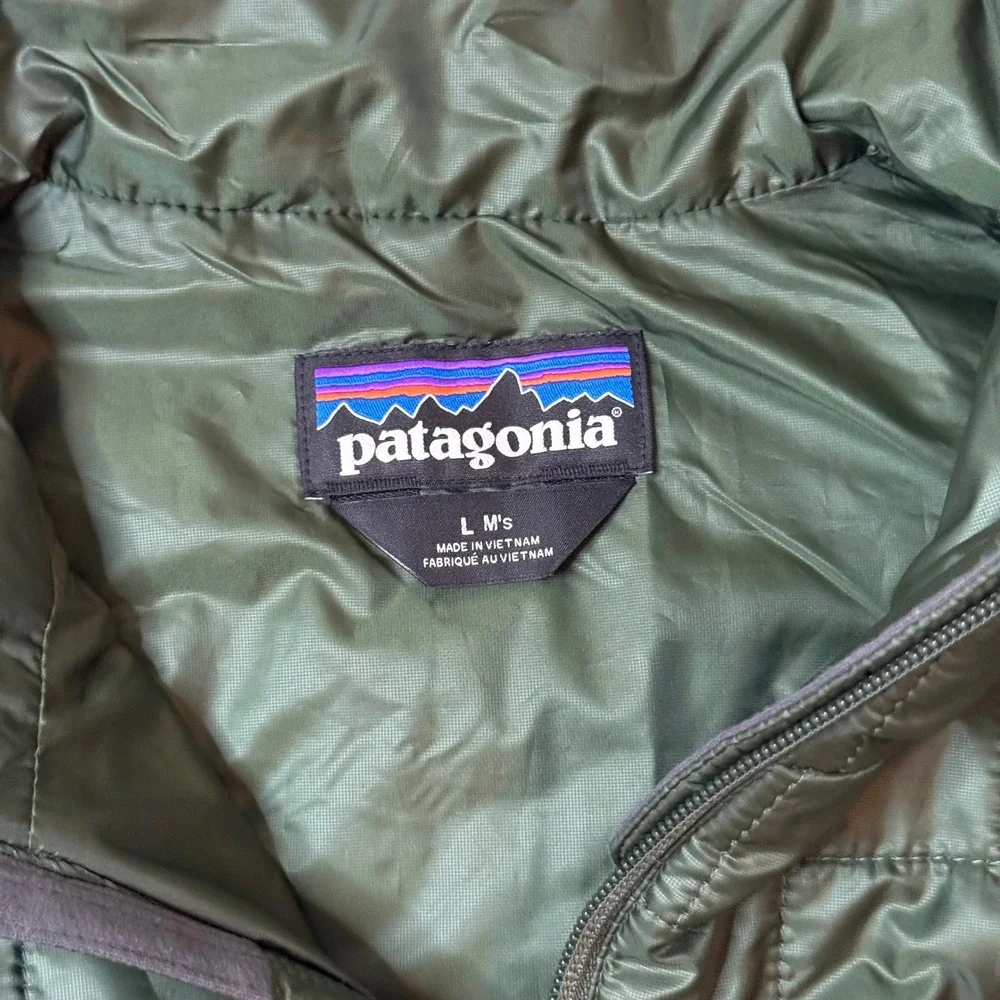 Patagonia Nano Puff Vest Mens Large Green FOCF Fog Rally Insulated Quilted